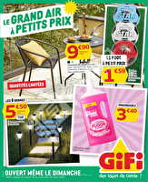 Le grand air à petits prix chez Gifi Valable du 18 au 26 mars 2025