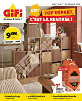 Top départ, c'est la rentrée ! chez Gifi Valable du 22 juillet au 03 août 2026