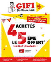 Catalogue gifi chez Gifi Valable du 18 au 27 septembre 2026
