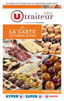 La carte automne - hiver chez Hyper U Valable du 08 octobre 2024 au 06 avril 2025