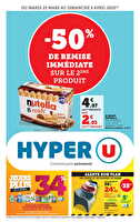 Les prix bas de la semaine chez Hyper U Valable du 25 mars au 06 avril 2025