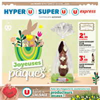 Joyeuses pâques des magasins u du 68 chez Hyper U Valable du 15 au 19 avril 2025