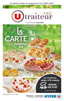 La carte printemps été chez Hyper U Valable du 08 avril au 05 octobre 2025