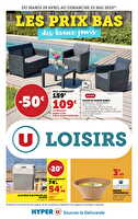 Les beaux jours à prix bas chez Hyper U Valable du 29 avril au 25 mai 2025