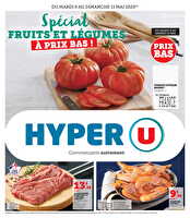 Spécial fruits et légumes à prix bas ! des magasins Hyper U Valable du 06 au 11 mai 2025