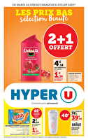 Les prix bas de la semaine des magasins Hyper U Valable du 24 juin au 06 juillet 2025