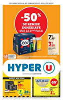 Les prix bas de la semaine chez Hyper U Valable du 16 au 27 juillet 2025