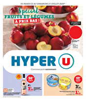 Spécial fruit et légumes à prix bas ! chez Hyper U Valable du 22 au 27 juillet 2025
