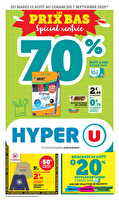 Les prix bas spécial rentrée des magasins Hyper U Valable du 12 août au 07 septembre 2025