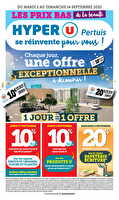 La beauté à prix bas des magasins Hyper U Valable du 02 au 14 septembre 2025