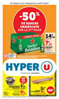 Les prix bas de la semaine des magasins Hyper U Valable du 12 au 24 août 2025