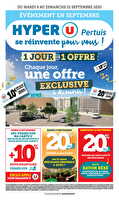 Les prix bas de la semaine des magasins Hyper U Valable du 09 au 21 septembre 2025