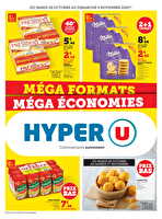Super formats super économies chez Hyper U Valable du 28 octobre au 09 novembre 2025