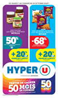 Les prix bas de la semaine des magasins Hyper U Valable du 07 au 19 octobre 2025