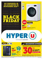 Black friday chez Hyper U Valable du 28 au 30 novembre 2025