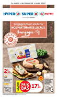 Engagés pour soutenir nos partenaires locaux bourgogne chez Hyper U Valable du 14 au 19 avril 2026