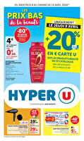La beauté à prix bas chez Hyper U Valable du 08 au 19 avril 2026