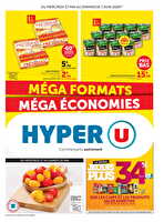 Super formats super économies des magasins Hyper U Valable du 27 mai au 07 juin 2026