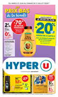 Les prix bas de la semaine des magasins Hyper U Valable du 23 juin au 05 juillet 2026