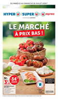 Le marché à prix bas chez Hyper U Valable du 21 au 26 juillet 2026