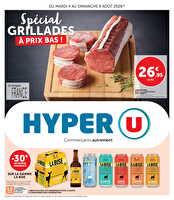 Le marché à prix bas des magasins Hyper U Valable du 04 au 09 août 2026