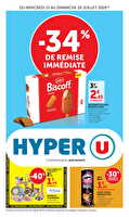 Les prix bas de la semaine chez Hyper U Valable du 15 au 26 juillet 2026