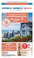 Engagés pour soutenir nos partenaires locaux normandie chez Hyper U Valable du 07 au 19 juillet 2026