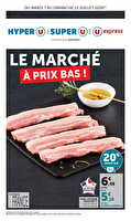 Le marché à prix bas chez Hyper U Valable du 07 au 12 juillet 2026
