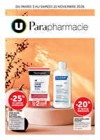 Parapharmacie des magasins Hyper U Valable du 03 au 21 novembre 2026