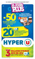 Les prix bas de la semaine des magasins Hyper U Valable du 06 au 18 octobre 2026