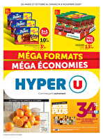 Les prix bas de la semaine des magasins Hyper U Valable du 27 octobre au 08 novembre 2026