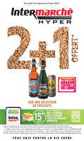 2+1 offert sur une sélection de produits des magasins Intermarché Valable du 11 au 23 mars 2025