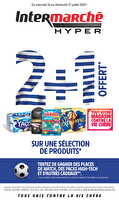 2+1 offert sur une sélection de produits des magasins Intermarché Valable du 16 au 27 juillet 2025