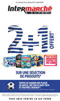 2+1 offert sur une sélection de produits chez Intermarché Valable du 16 au 27 juillet 2025