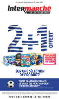 2+1 offert sur une sélection de produits chez Intermarché Valable du 16 au 27 juillet 2025