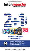 2+1 offert sur une sélection de produits chez Intermarché Valable du 16 au 27 juillet 2025
