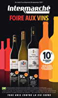 Foire aux vins des magasins Intermarché Valable du 09 au 28 septembre 2025