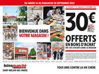 Op ouverture chez Intermarché Valable du 16 au 28 septembre 2025