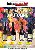 Foire aux vins d'automne chez Intermarché Valable du 09 au 28 septembre 2025