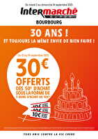 30 ans ! et toujours la même envie de bien faire ! chez Intermarché Valable du 02 au 14 septembre 2025