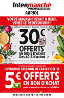Flyer reouverture des magasins Intermarché Valable du 31 octobre au 09 novembre 2025