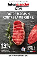 Intermarche izon, votre nouveau magasin contre la vie chere chez Intermarché Valable du 04 au 09 novembre 2025