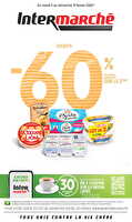 Jusqu'à -60 % de remise immédiate sur le 2ème sur une sélection de produits chez Intermarché Valable du 03 février au 27 janvier 2026
