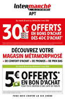 Offres de réouverture des magasins Intermarché Valable du 28 avril au 03 mai 2026