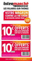 10€ offerts ! chez Intermarché Valable du 18 au 30 mai 2026