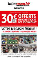 30€ offerts en bons d’achat des magasins Intermarché Valable du 06 au 12 juillet 2026