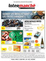 Moules frites des magasins Intermarché Valable du 25 au 30 août 2026