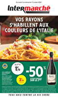 Semaine italienne des magasins Intermarché Valable du 06 au 11 octobre 2026