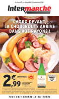 Choux devant la choucroute arrive dans vos rayons des magasins Intermarché Valable du 15 au 20 septembre 2026