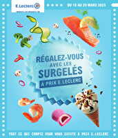Surgeles - digitale - mixte des magasins Leclerc Valable du 18 au 29 mars 2025